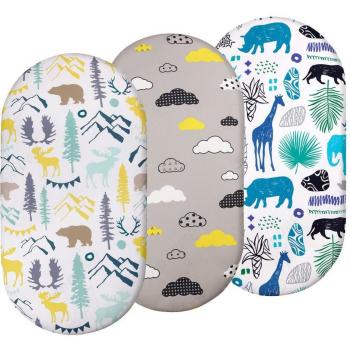Unisex Baby Bassinet Sheet Set