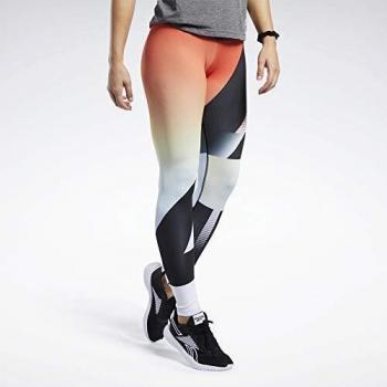 Reebok RC Lux Bold Texture Legging Femme Corail Éclatant