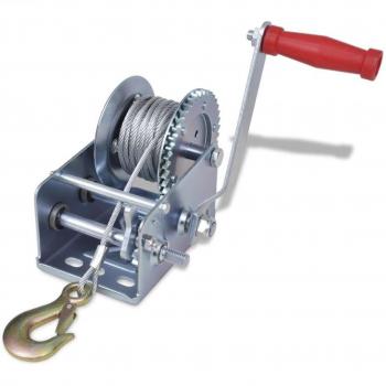 Montacarichi Paranco Trade Shop 1350 kg 10 m Cable con Gancio Manual
