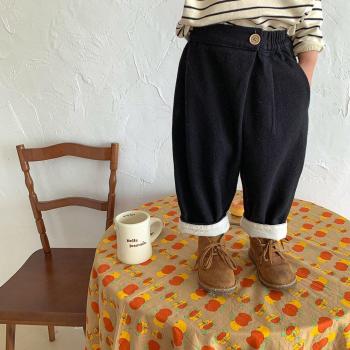 Pantalon Jeans à Bride Noir Junior Printemps-Automne