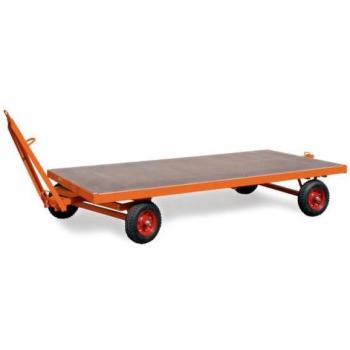Remorque lourde 1 essieu 5000 kg 2500x1250mm avec pneus gonflables