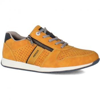 Rieker Herren Sneaker 11926-68 Gelb, Größe 40, Perforiert, Freizeitschuh
