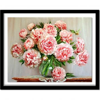 Decorazione murale 5D Peonia con diamanti 20X30CM