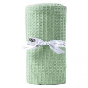 Plaid en Coton Biologique Vert Sauge 90 x 110 cm