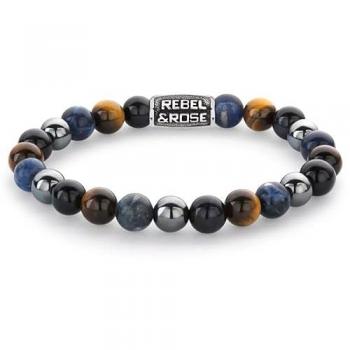 Rebel & Rose Vintage Farbstein Armband Herren 1 ct