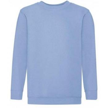Fruit of the Loom Children's Unisex Set In Sleeve Sweatshirt (White)