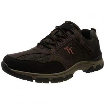Men’s Tom Tailor 9081406 Sneaker – Dark Brown/Black, UK 7½