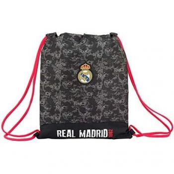 Safta Sac à Cordon avec Poignées Rembourrées pour la Salle de Sport, Noir