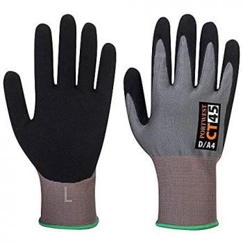 Guanti di sicurezza CT HR in schiuma di nitrile D18, grigio/nero, S (7)