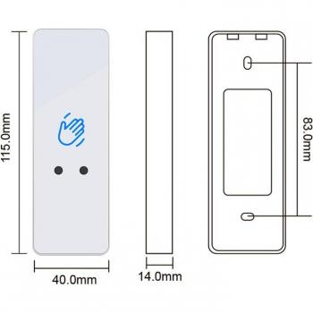 Instelbare Vertraging Infrarood Sensor Deur Schakelaar 12V/24V
