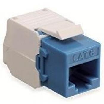 Red4Power KM-C6U-B Einbau-Modul, CAT.6, blau