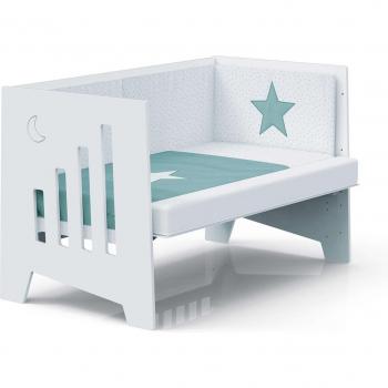 Alondra 70x140 CM Cododo Bébé Évolutif (6 en 1) – Blanc