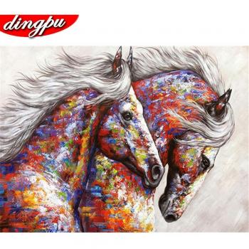 Kit bricolage peinture diamant cheval 20X30CM