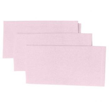 Soleil d'ocre Lot de 3 Serviettes en Coton Panama Rose 45 x 45 cm