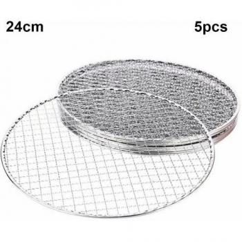 5Pcs Round Grill Rack for Outdoor BBQ