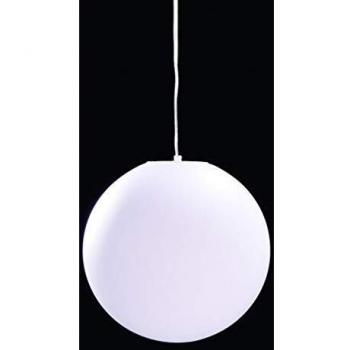 Inspired Lighting Huevo Miniature Globe Pendant IP44, One Light Opal White
