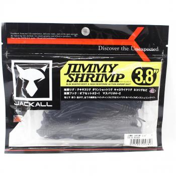 Leurre Souple Jimmy Shrimp 3,8 Noir Jackall (7823)