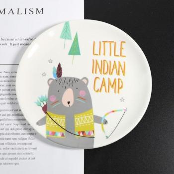Melamine Cartoon Round Salad Plate