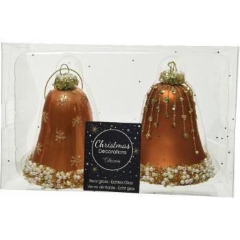 Pendentif Sophistiqué à 2 Cloches en Ambre