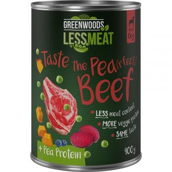 Greenwoods Nourriture pour Chiens avec Petits Pois 6 x 400 g