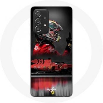 Coque Samsung Galaxy A52 Pilote automobile Sebastian Vettel Rouge