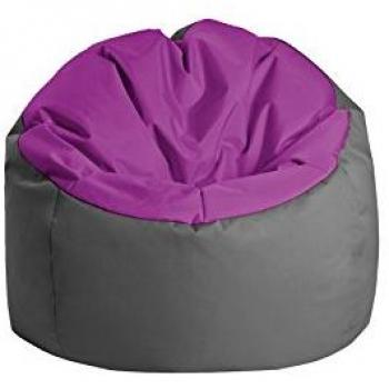 Pouf Jumbo Bag 30170-17 Globe Polyester Aubergine/Anthracite 70 x 70 x 70 cm