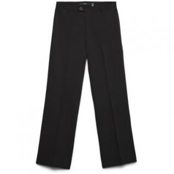 Vero Moda Pantalon droit à pli avant – Noir (S)