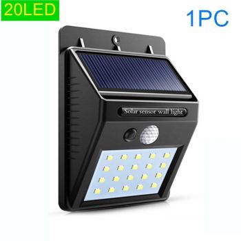 Lampe de Jardin Solaire 20 LED avec Capteur PIR Étanche