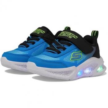 Tênis Skechers Meteor-Lights Krendox Azul e Preto Tamanho 24
