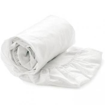 Heckett & Lane Elementi 90–200 cm Spannbettlaken, weiß – rundum elastisches Gummiband