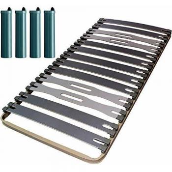 Sommier Zeta Élite – 90 × 200 cm, 13 lattes en bois français, pieds intégrés