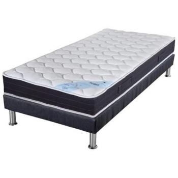 Ensemble literie EBAC Matelas ressort + Sommier SR9 Deco Rubis 90x200 cm