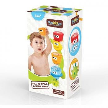 Yookidoo Cubetti da bagno con azione di riempimento e versamento
