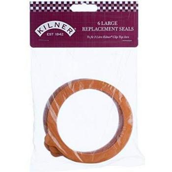 Kilner 3L Clip Top Jar Rubber Seal Replacement (6 Count)