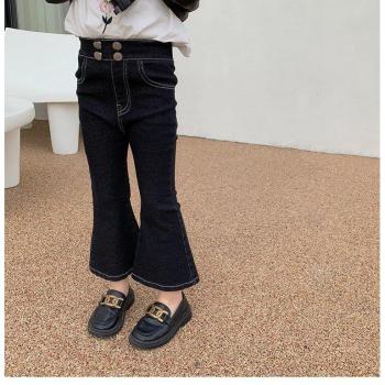 Girls’ Casual Flared Boot Cut Denim Shorts