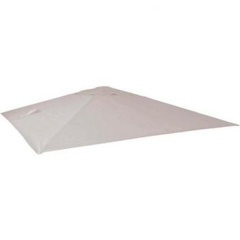 HWC A96 Toile de remplacement 3,5 m × 3,5 m (Polyester) Crème‑Gris