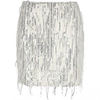 BOSS Minirock Damen Silber 42
