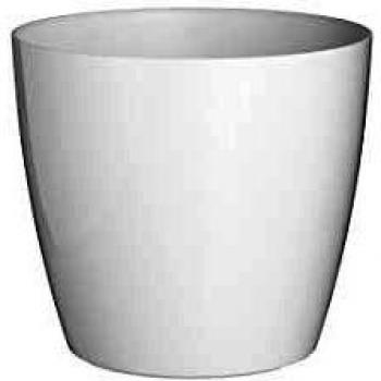 Maceta con ruedas San Remo, Blanco, 30 cm