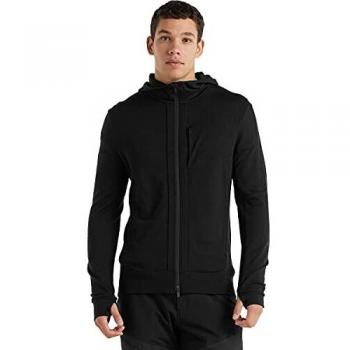 Icebreaker Quantum III Zip Hoodie Herren, Schwarz, Größe M