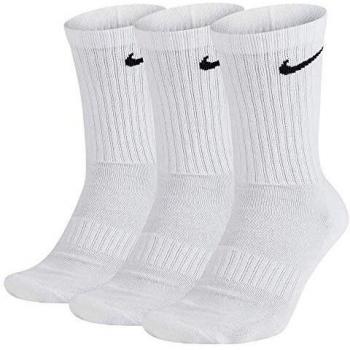 Nike Everyday Cush Crew Calcetines Deporte Pack De 3 Blanco