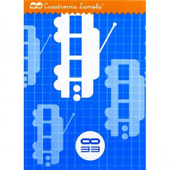 Libreta Lamela 8X8 8MM 25 Unidades Hojas de cuadrícula Azul Cuarto (25 Piezas)