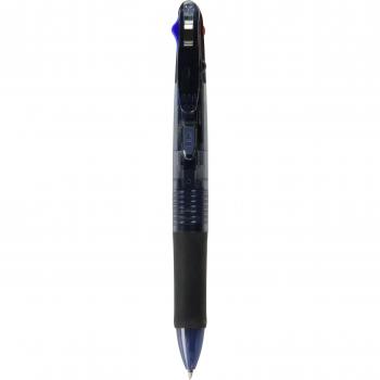 Zebra 4‑Kleur Clip‑On Pen – 0,7 mm – Zwarte behuizing