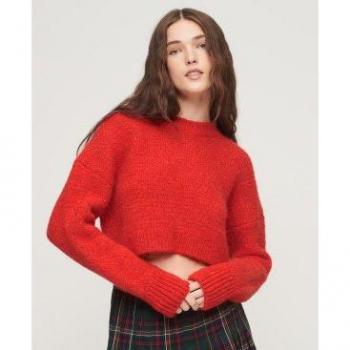 Top de Textura Vintage Rojo Superdry Mujer M