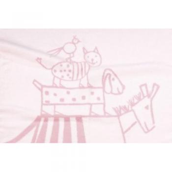 Alvi Rosa Musikanten Decke 931741022 Baumwolle