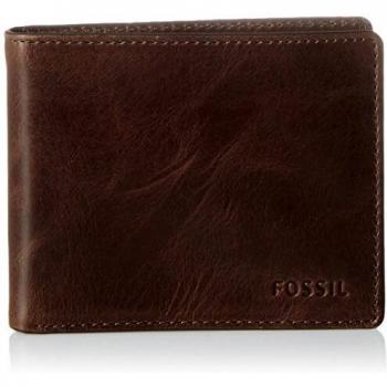 Fossial Wallet Marrone Nero