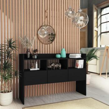 Armario auxiliar negro 105x30x70 cm