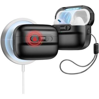 MagSafe Ready AirPods Pro 2nd Gen HaloLock Black Case