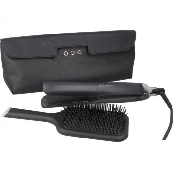 Regalo Platinum GHD – Plancha, Cepillo y Necessero