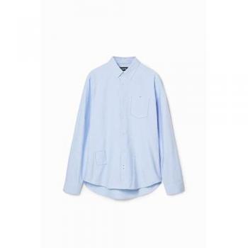 Camicia Di Seta con Dettaglio a Puntini