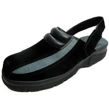 Chaussures Clack Nubuck Noir et Gris Taille 45